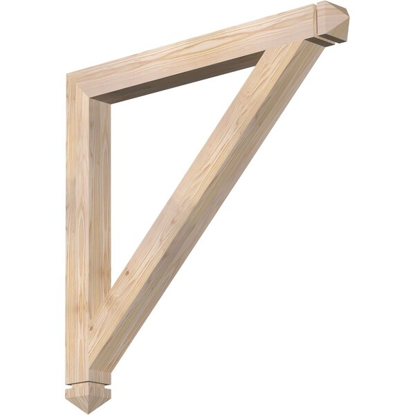 Ekena Millwork Traditional Arts & Crafts Smooth Bracket, Douglas Fir, 3 1/2"W x 38"D x 38"H BKT04X38X38TRA03SDF - main